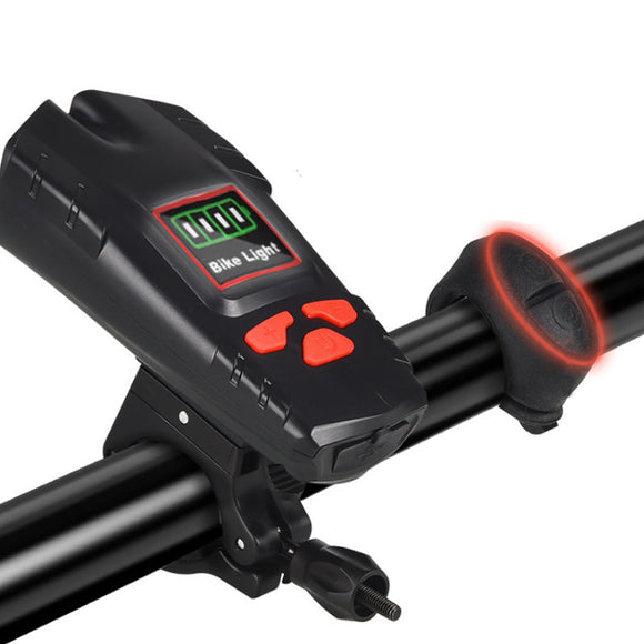 XANES,1200LM,Front,Light,Waterproof,120dB,Charging,Night,Riding,Warning