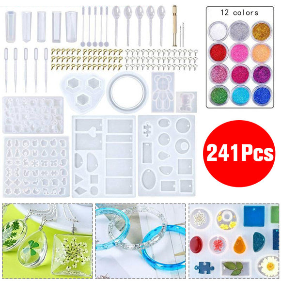 41Pcs,Jewelry,Mould,Handmade,Crystal,Mould,Resin,Silicone