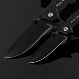 120mm,Stainless,Steel,Black,Folding,Knife,Outdoor,Survival,Camping,Knife,Fishing,Cutter