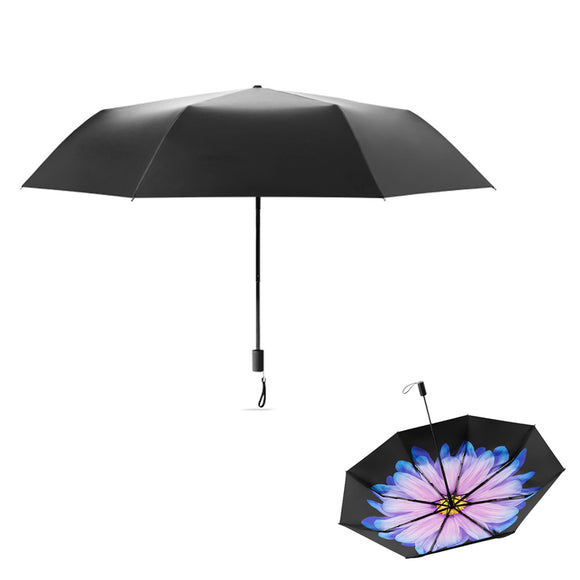 Beneunder,Folding,Sun&rain,Umbrella,Vinyl,Protection,Double,Layer,Printing,Umbrella