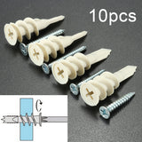 10Pcs,Nylon,Plate,Board,Cavity,Fixing,Speed,Anchor,Screws