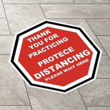 Epidemic,Prevention,Window,Background,Distance,Healthcare,Sticker,Floor,Decor