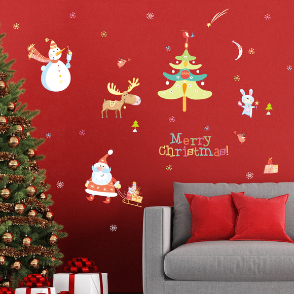 Miico,SK6039,Christmas,Sticker,Cartoon,Stickers,Removbale,Waterproof,Decoration
