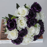 Bouquet,Artificial,Roses,Flowers,Bridal,Wedding,Decor,Supplies