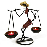 Nordic,Metal,Candlestick,Abstract,Character,Sculpture,Candle,Holder,Decorations
