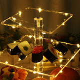 Layer,Stand,Wedding,Party,Cupcake,Display,Holder,String,Light