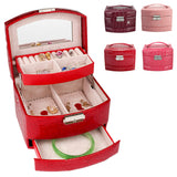 Leather,Jewelry,Storage,Organizer,Necklace,Bracelet,Earring