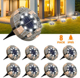 Solar,Ground,Lights,GLIME,Solar,Lights,Outdoor,Upgraded,Garden,Waterproof,Bright,Lights,Pathway,Walkway,Driveway,Patio