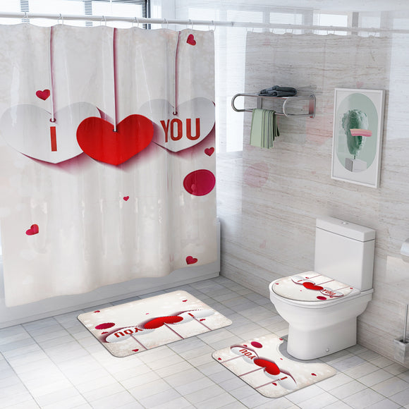 Honana,Bathroom,Waterproof,Shower,Curtain,Pedestal,Toilet,Cover,Bathroom,Decor
