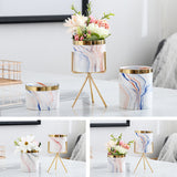 Ceramic,Plant,Flower,Succulent,Planter,Garden,Display,Stand,Decor