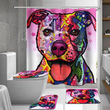 180CM,Bathroom,Shower,Curtain,Graffiti,Pattern,Print,Waterproof,Polyester,Shower,Curtain
