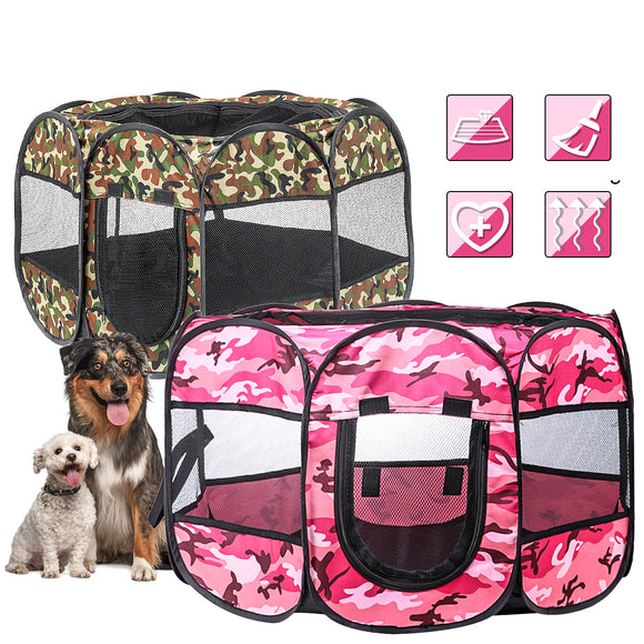 Oxford,Cloth,Kennel,Fence,Folding,Puppy,Playpen,House,Travel