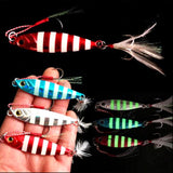 Zanlure,Metal,Fishing,Lures,Spoon,Luminous,Jigging