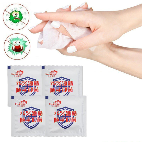 10Pcs,Alcohol,Disinfecting,Wipes,Efficient,Sterilization,Single,Piece,Individually,Packaged,Epidemic,Prevention,Desinfection,Wipes,Portable,Packet,Cleaning
