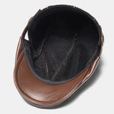 Banggood,Design,Leather,Patchwork,Color,Casual,Personality,Forward,Beret