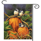 30x45cm,Thanksgiving,Polyester,Pumpkins,Birds,Welcome,Garden,Holiday,Decoration