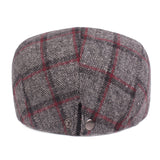 Womens,Winter,Woolen,Plaid,Painter,Beret,Outdor,Adjustable,Peaked