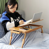 Wooden,Laptop,Portable,Folding,Notebook,Stand,Study,Table,Drawer,Holder
