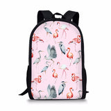 Flamingo,Backpack,Student,Travel,School,College,Shoulder,Handbag,Camping,Rucksack