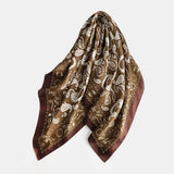 Women,Printing,Elegant,Fashion,Business,Square,Scarf