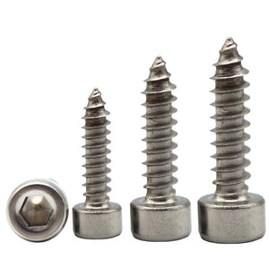 Suleve,M2.6SH1,50Pcs,Stainless,Steel,Socket,Cylinder,Tapping,Screw,Screws,Speaker,Screws,Optional,Length