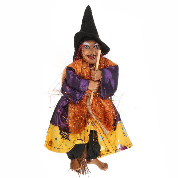 Halloween,Hanging,Animated,Talking,Witch,Props,Sound,Control,Decoration