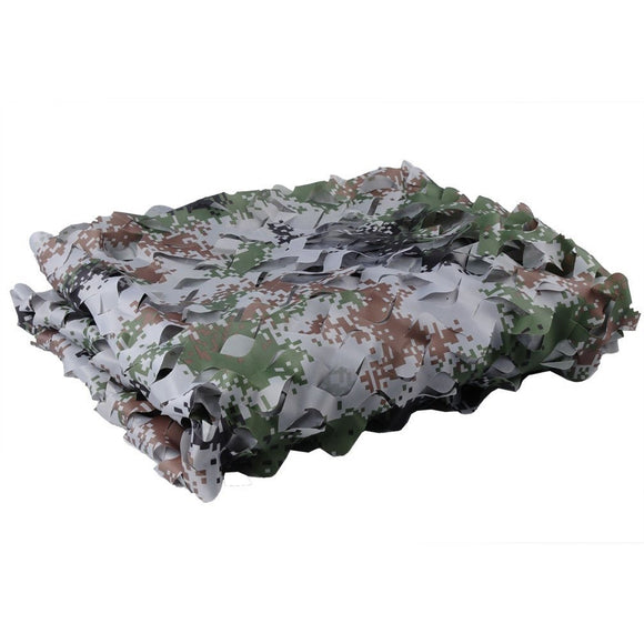 Outdoor,Camping,Woodland,Leaves,Digital,Camouflage,Tactical,Double,Layer,Netting