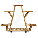 Wooden,Plant,Stand,Shelf,Flower,Holder,Storage,Plants,Displaying,Garden,Patio,Corner,Outdoor,Indoor