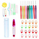 45Pcs,Aluminum,Crochet,Knitting,Needle,Organiser,Craft,Tools