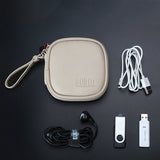 IPRee,Leather,Earphone,Storage,Travel,Portable,Waterproof,Cable,Charger,Holder