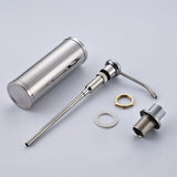 Silver,Stainless,Steel,Liquid,Dispenser,Bottle,Kitchen,Bathroom