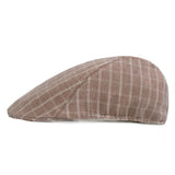 Washed,Cotton,Beret,Outdoor,Sport,Adjustable,Visor,Forward,Plaid