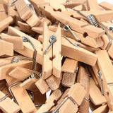 100PCS,Natural,Wooden,Photo,Paper,Clips