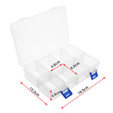 Grids,Transparent,Storage,Double,Latch,Compartments,Parts,Container,Assortment,Organizer