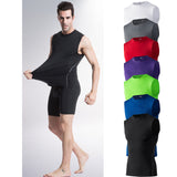 YUERLIAN,Men's,Workout,Running,Elastane,Quick,Stretchy,Workout,Running,Exercise,Fitness,Sportswear