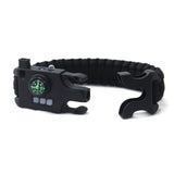 IPRee,Outdoor,Survival,Bracelet,Light,Compass,Whistle,Multifunction