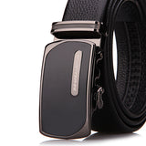 Men's,Belts,Luxury,Genuine,Leather,Cowskin,Automatic,Buckle,Waist,Strap