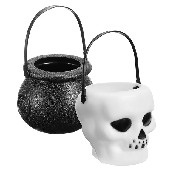 10pcs,Halloween,Cauldron,Witch,Skull,Multi,Purposed,Candy,Holder,Planter,Party,Decorations