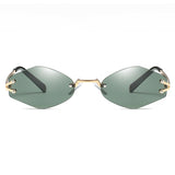 Womens,Universal,Resistence,Hexagon,Frameless,Sunglasses,Eyewear