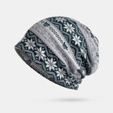 Women,Winter,Cotton,Snowflake,Pattern,Flower,Printing,Beanie,Gaiter,Shield