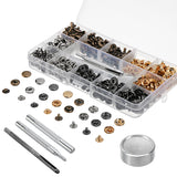 Rivets,Leather,Craft,Fasteners,Buttons,Copper,Press,Studs,Silver,Bronze,Rivets,Tools