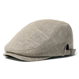 Linen,Solid,Beret,Adjustable,Casual,Outdoor,Sunshade,Visor