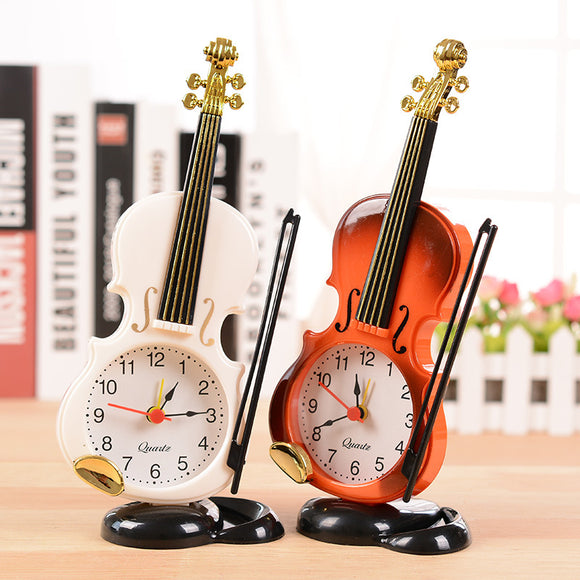 Honana,Vintage,Unique,Small,Expert,Violin,Alarm,Clock,Office,Decor,Handmade,Craft