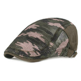 Summer,Beret,Camouflage,Forward,Outdoor,Travel,Plaid,Retro