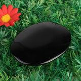 Large,Black,Obsidian,Palmstone,Crystal,Gemstone,Memorial,Scrying,Stone,Healing