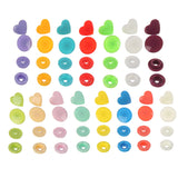 Colors,150Pcs,Plastic,Resin,Fastener,Heart,Buttons,Cloth,Craft,Storage