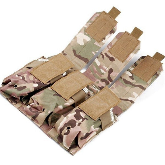 FAITH,Outdoor,Camouflage,Molle,Triple,Magazine,Pouch,Holder,Accessory
