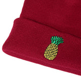 Women,Winter,Pineapple,Embroidered,Knitted,Casual,Skullies,Beanies