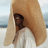 Super,Large,Visor,Travel,Holiday,Seaside,Sunscreen,Folding,Beach,Straw