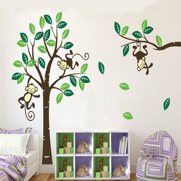 Monkey,Removable,Stickers,Decal,Decor